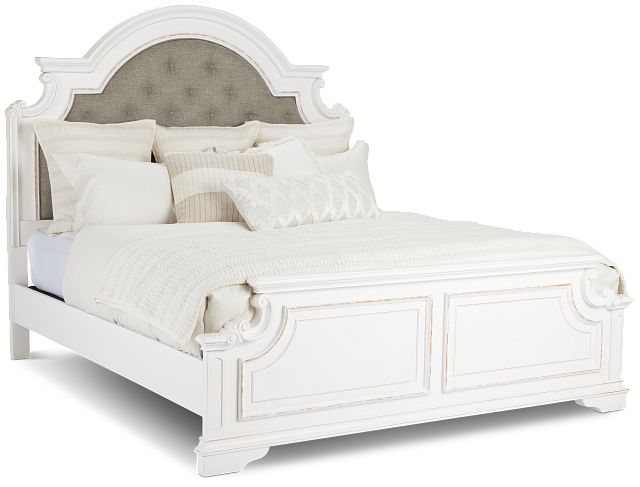 Wilmington Two-tone Uph Panel Bed (2)