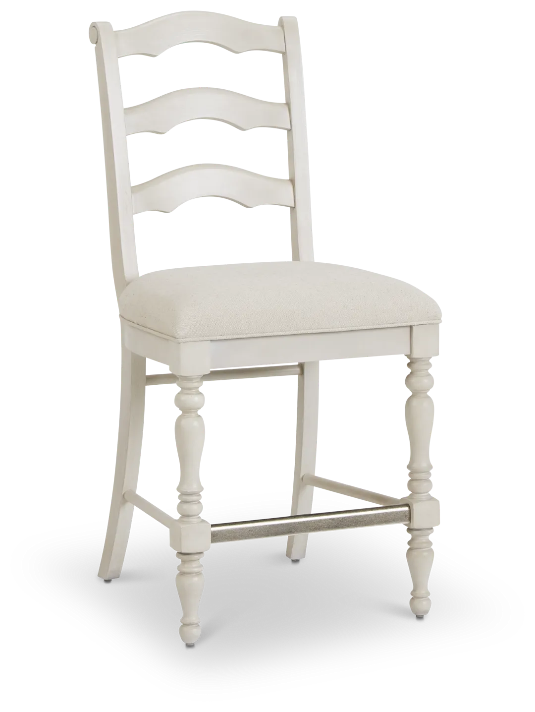Savannah Ivory 24" Upholstered Barstool