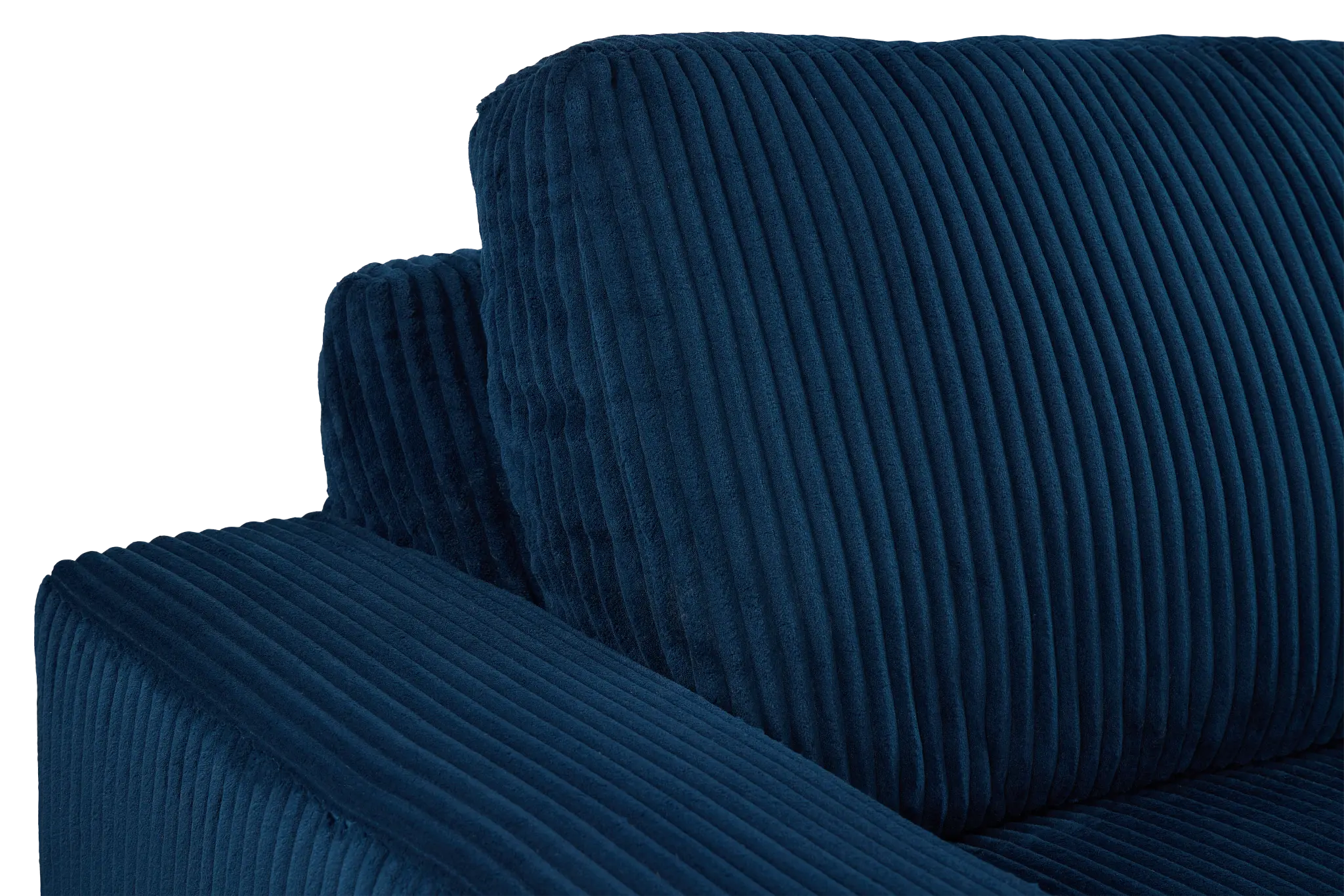 Charlie Dark Blue Fabric Large Left Chaise Sectional Charlie Dark Blue Fabric Large Left Chaise Sectional
