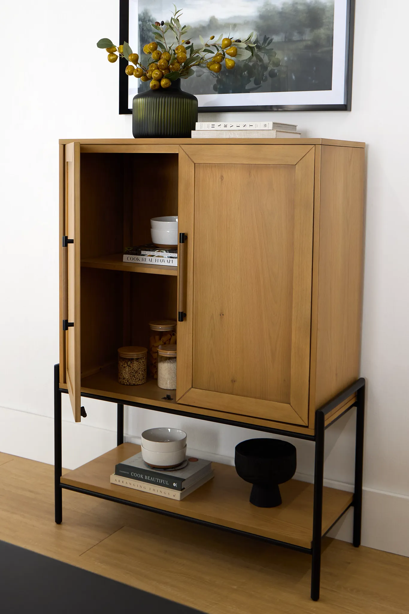 Highland Light Tone Bar Cabinet