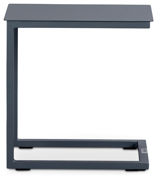 Malaga Gray Aluminum C-table