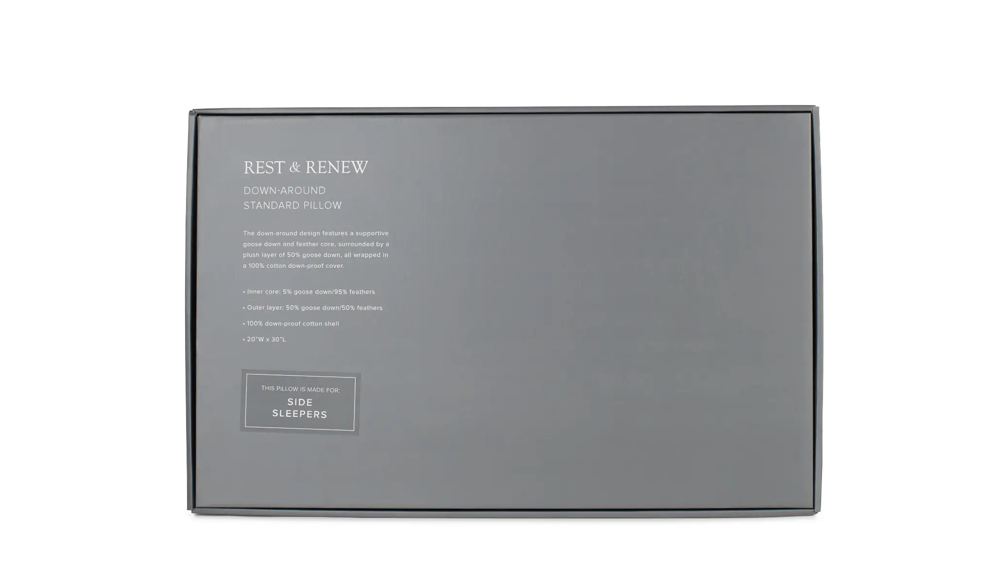 Rest & Renew Down Around Side Sleeper Pillow Rest & Renew Down Around Side Sleeper Pillow