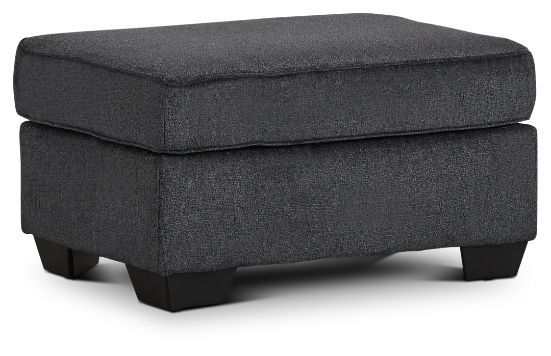 Altari Dark Gray Micro Ottoman