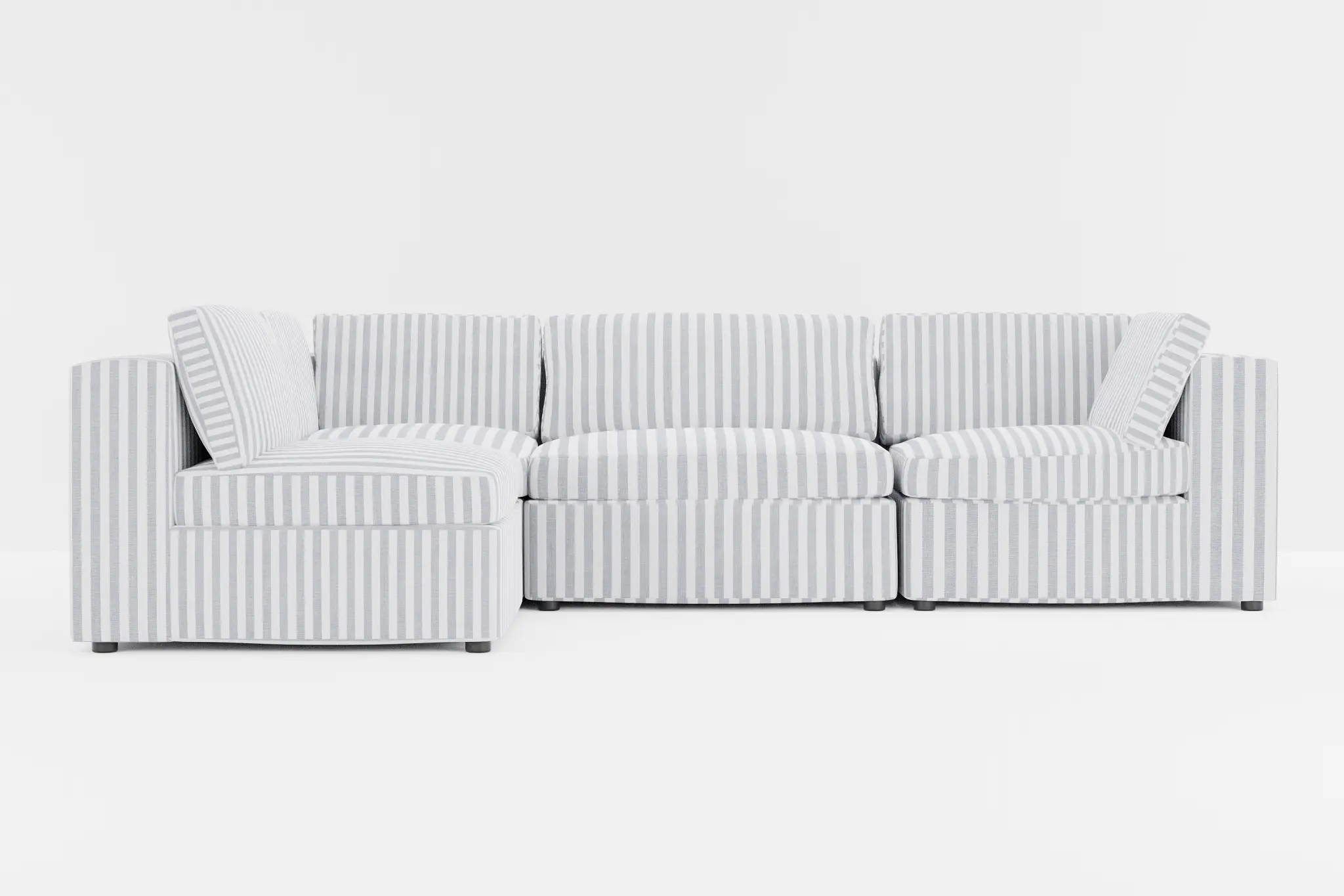 Destin Sea Lane Dark Blue Fabric 4-piece Modular Sectional Destin Sea Lane Dark Blue Fabric 4-piece Modular Sectional