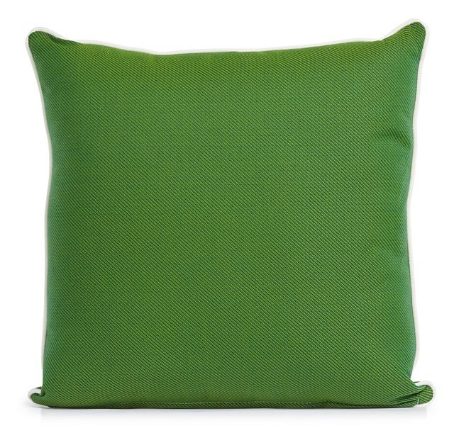 Forest Green 20" Indoor/outdoor Square Accent Pillow