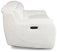 Jett White Micro Power Reclining Sofa