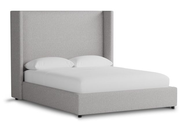 Captiva Elite Gray 60" Upholstered Shelter Bed