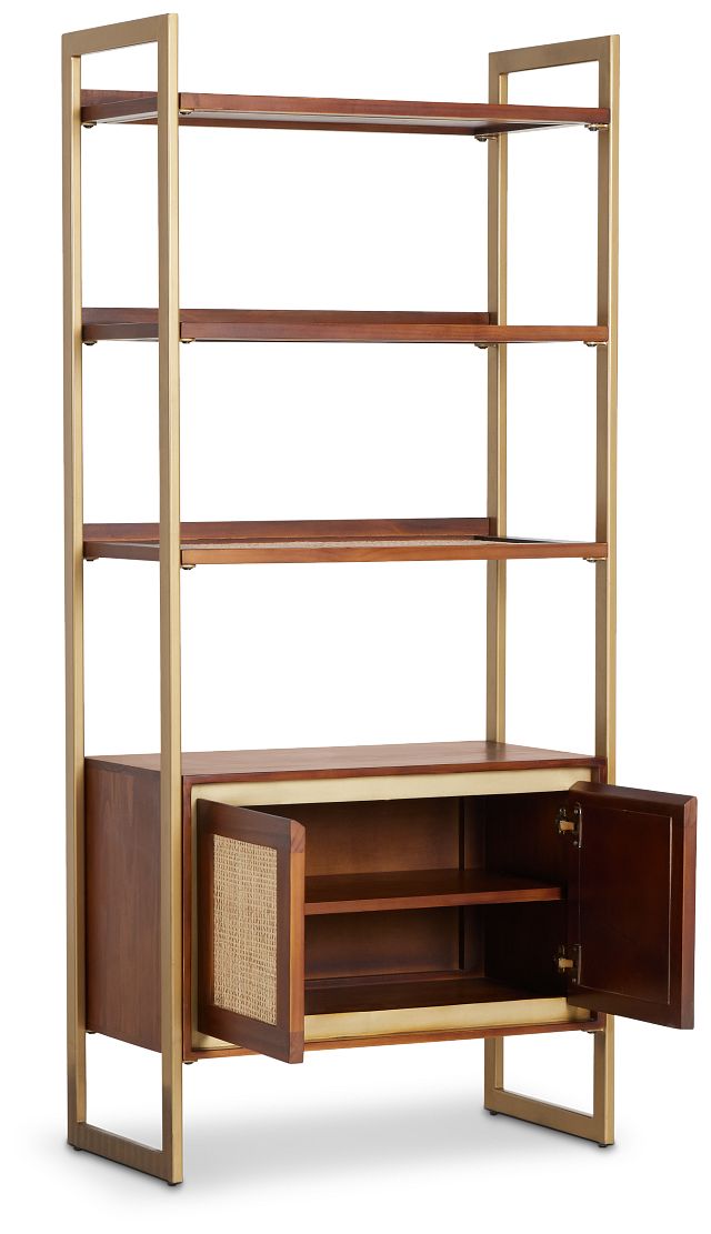 Briar Mid Tone Bookcase