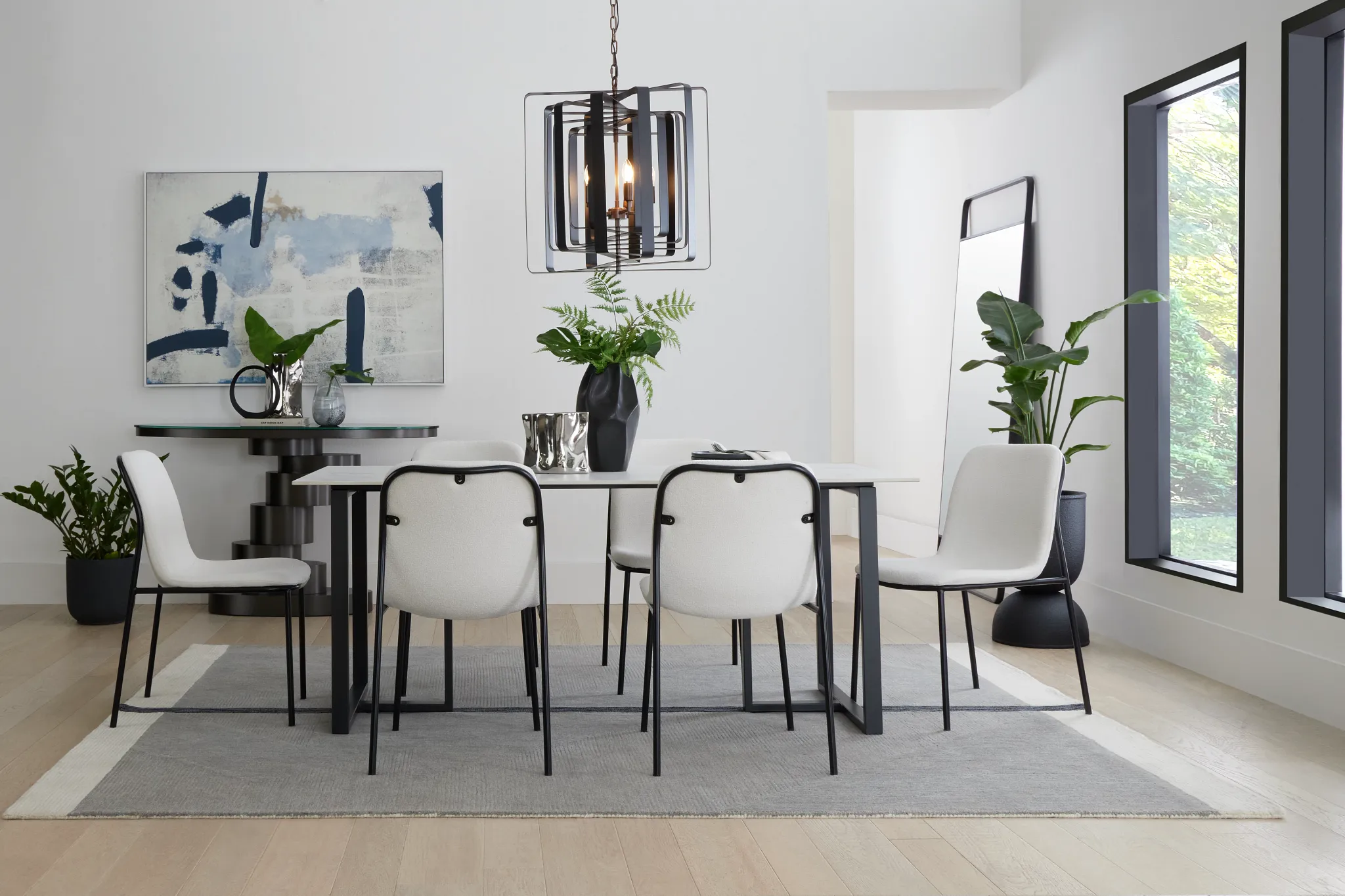 Linesi Dark Gray 8x10 Area Rug