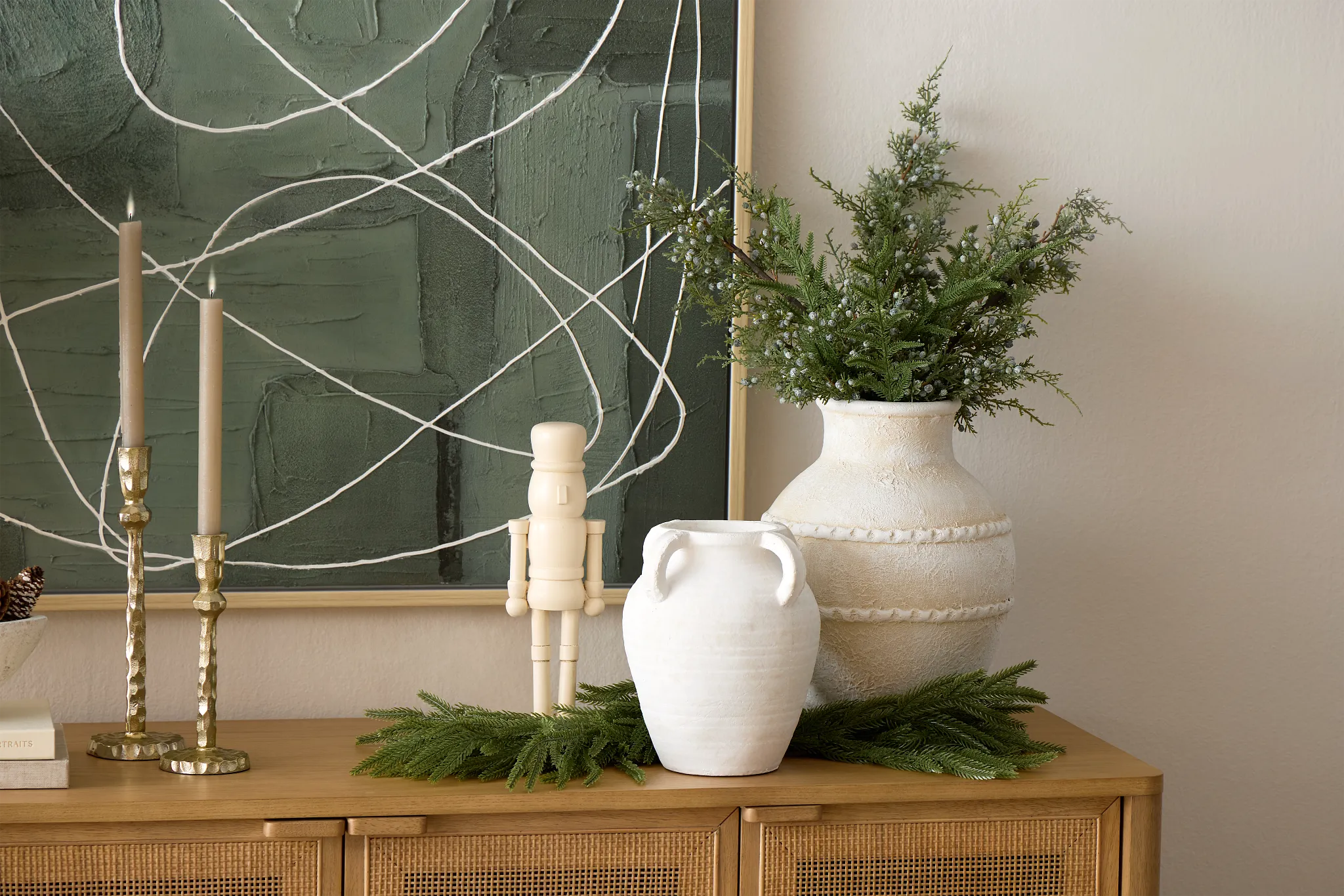 Selma White Small Vase