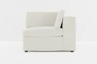 Destin Elite Ivory Fabric Corner Chair