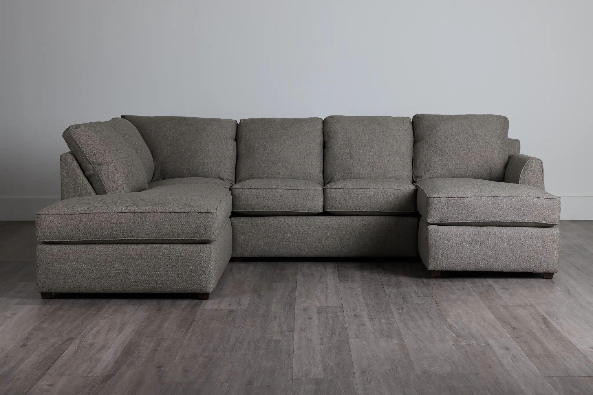 Asheville Brown Fabric Small Left Bumper Sectional Asheville Brown Fabric Small Left Bumper Sectional