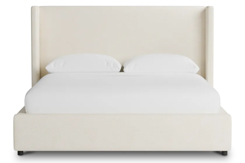 Captiva Gellar White 48" Upholstered Shelter Bed