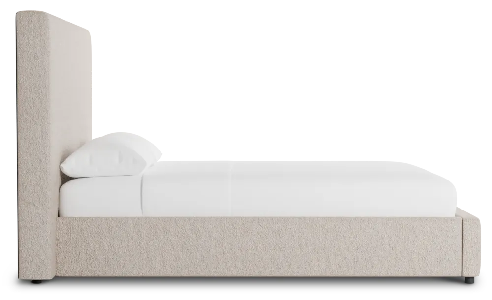 Grayton Elite Taupe 54" Upholstered Platform Bed