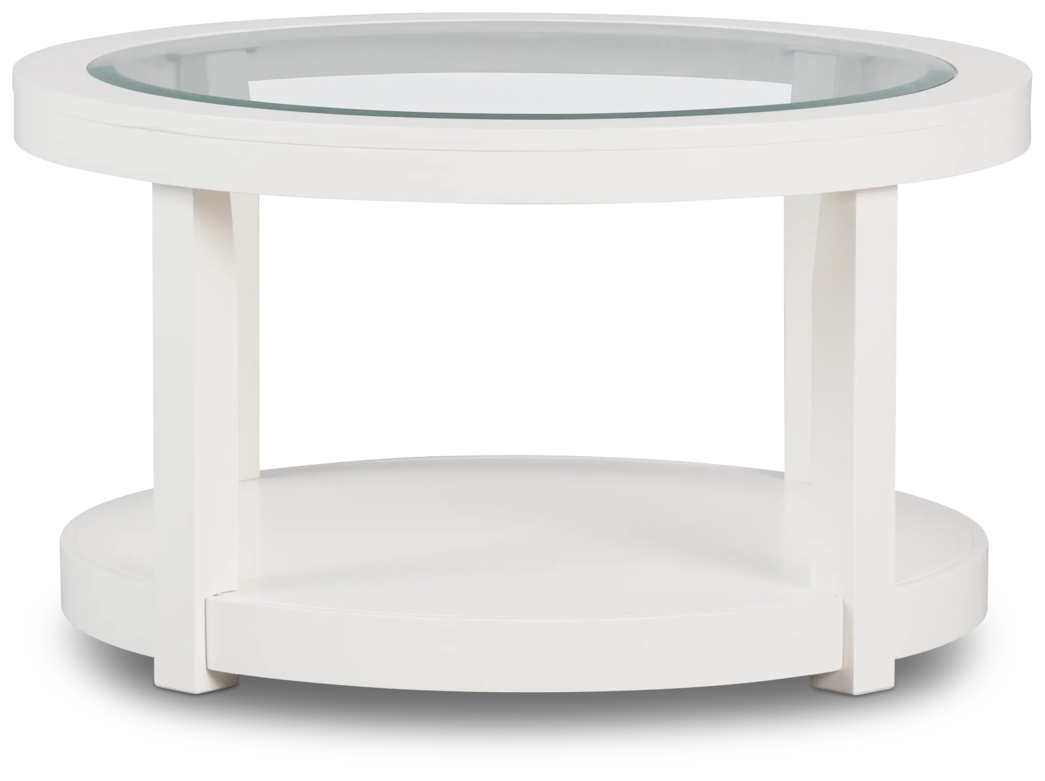 Hurley White Round Coffee Table Hurley White Round Coffee Table