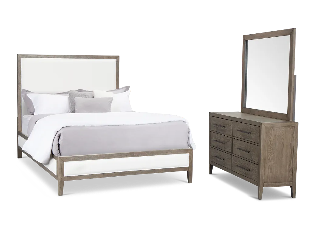Alden Gray Uph Platform Bedroom