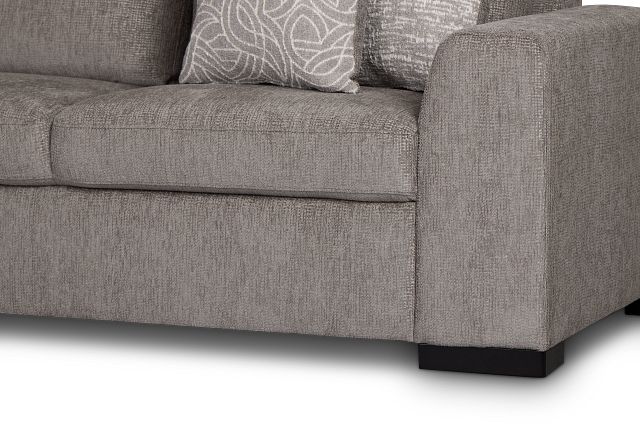 Blakely Gray Fabric Medium 2-arm Left Facing Sleeper Sectional