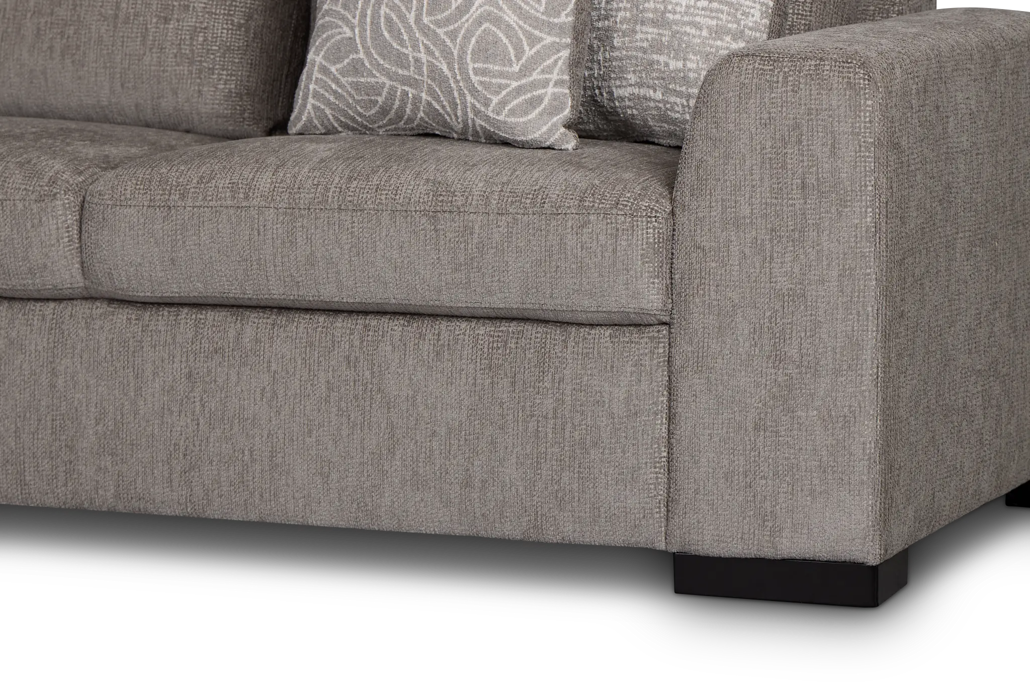 Blakely Gray Fabric Medium 2-arm Left Facing Sleeper Sectional Blakely Gray Fabric Medium 2-arm Left Facing Sleeper Sectional