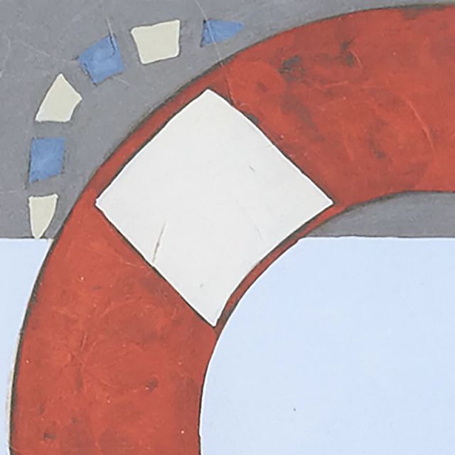 Buoy Red Framed Wall Art