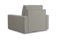 Edgewater Maguire Pewter Swivel Chair