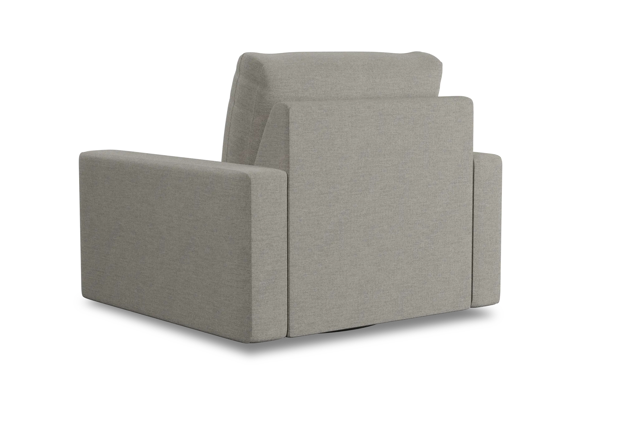 Edgewater Maguire Pewter Swivel Chair