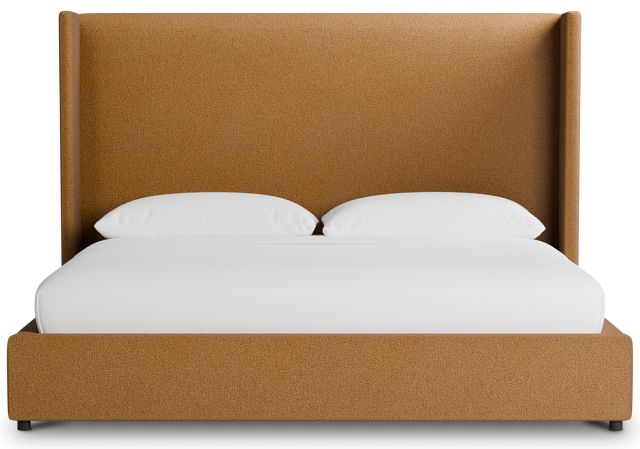 Captiva Elite Light Brown 60" Upholstered Shelter Bed