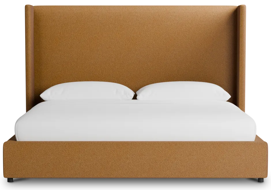 Captiva Elite Light Brown 60" Upholstered Shelter Bed