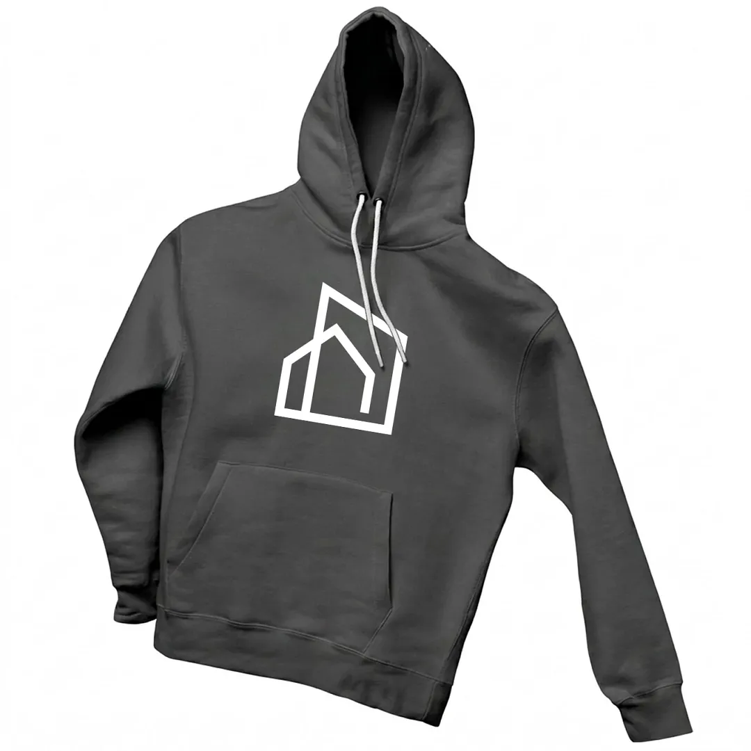CITY HOME Gray Unisex Fleece Hoodie