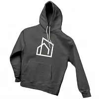 CITY HOME Gray Unisex Fleece Hoodie