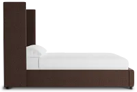 Captiva Elite Dark Brown 60" Upholstered Shelter Bed