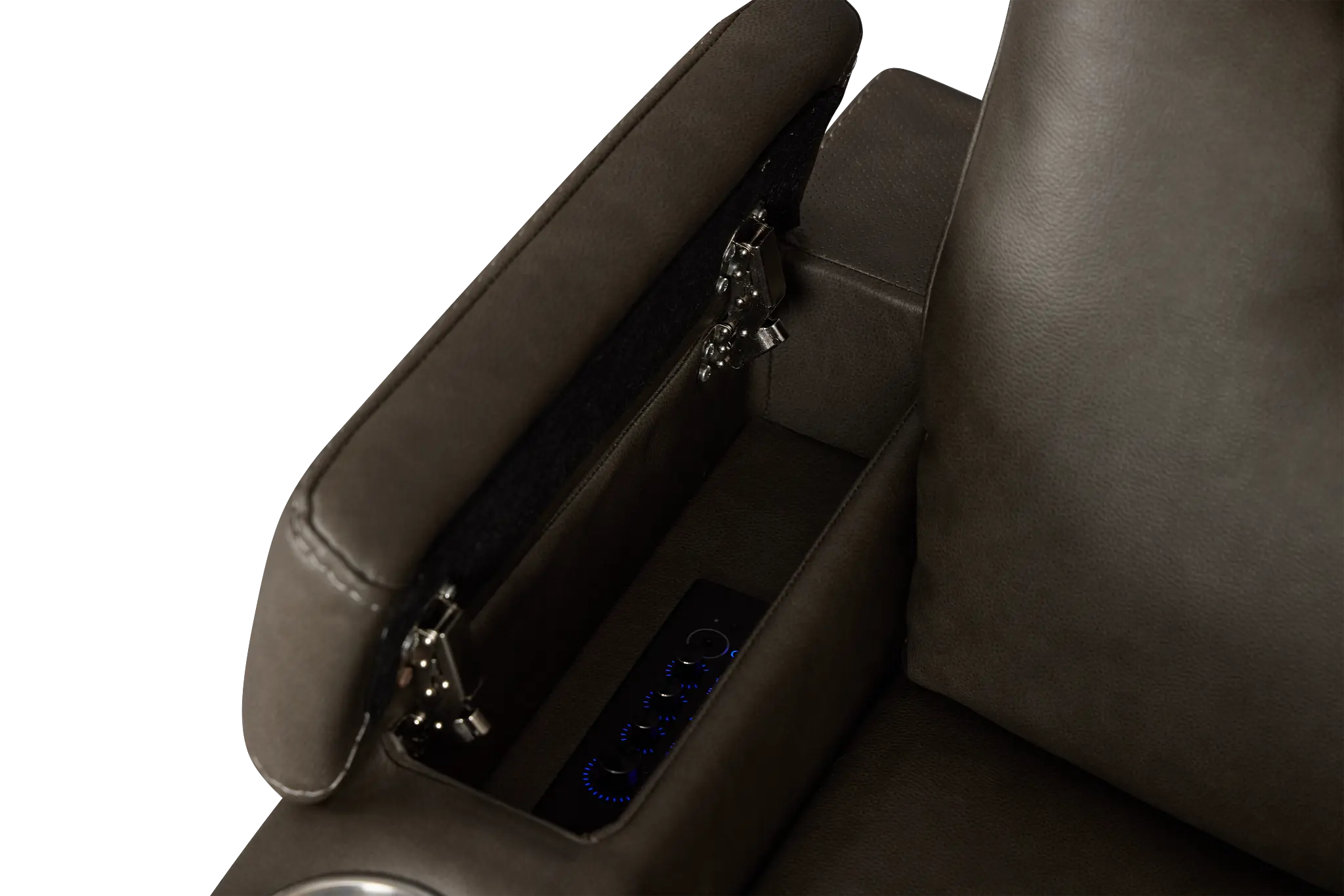 Vantage Dark Gray Micro Power Recliner Vantage Dark Gray Micro Power Recliner