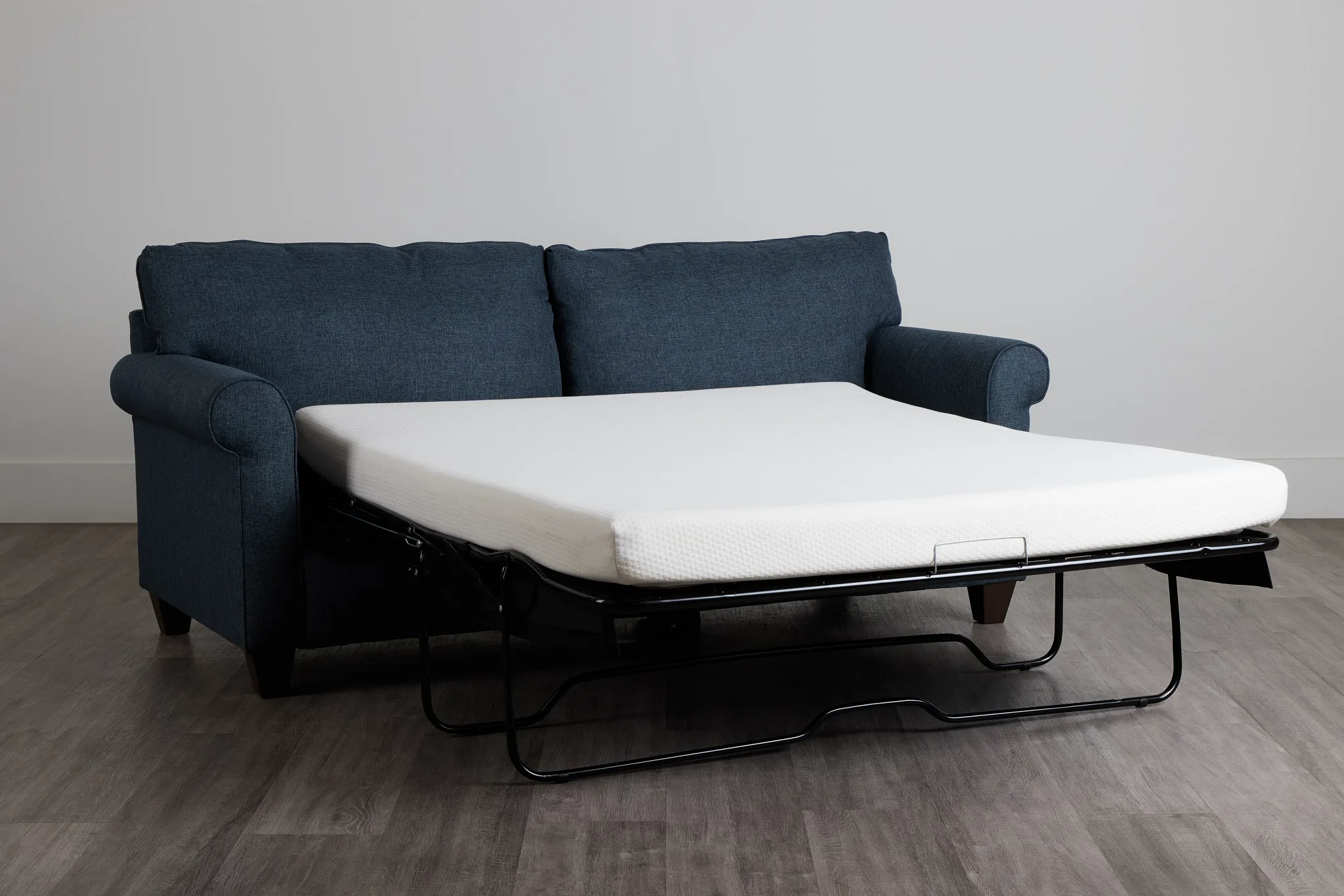 Cameron Blue Fabric Memory Foam Sleeper