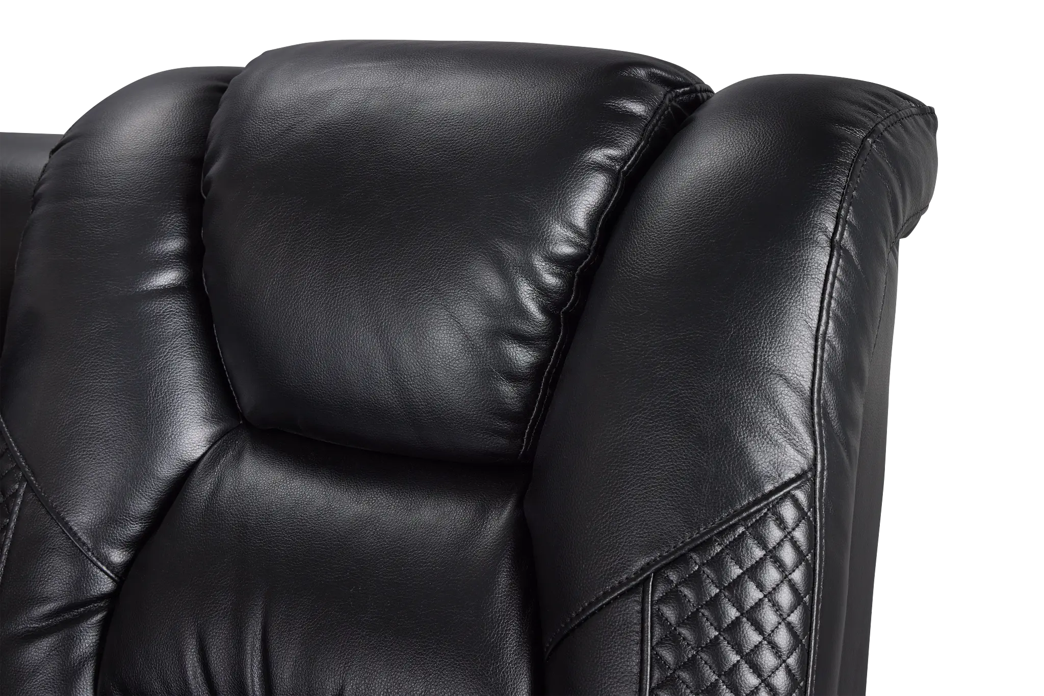 Troy Black Micro Right Console Love Reclining Sectional Troy Black Micro Right Console Love Reclining Sectional