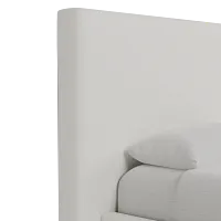 Grayton Natural Beauty Beige 54" Upholstered Platform Bed