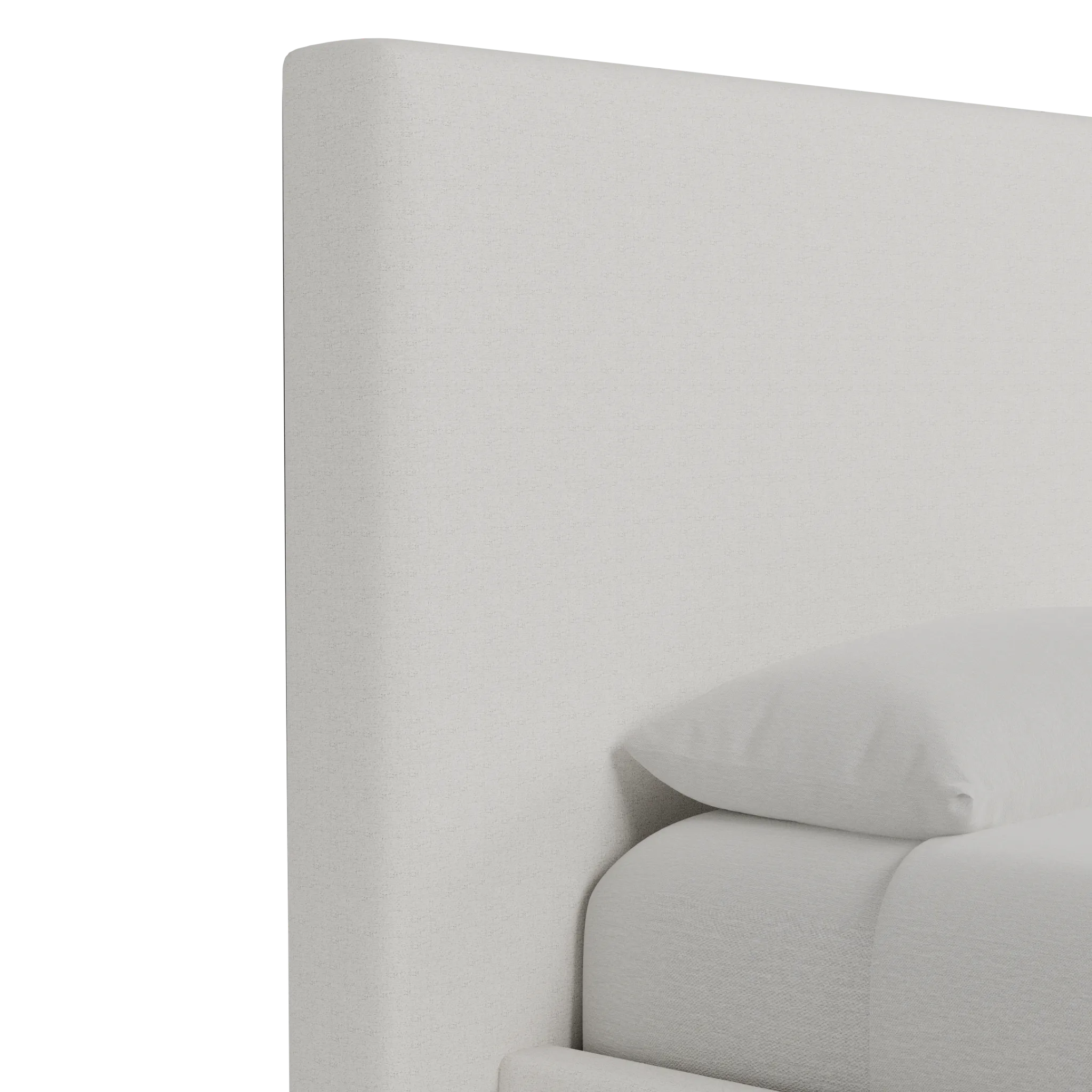 Grayton Natural Beauty Beige 54" Upholstered Platform Bed