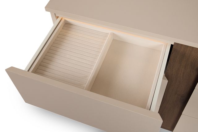 Brasilia Light Beige Dresser & Mirror