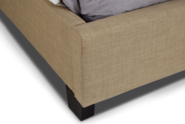 Madden Taupe Uph Platform Storage Bed