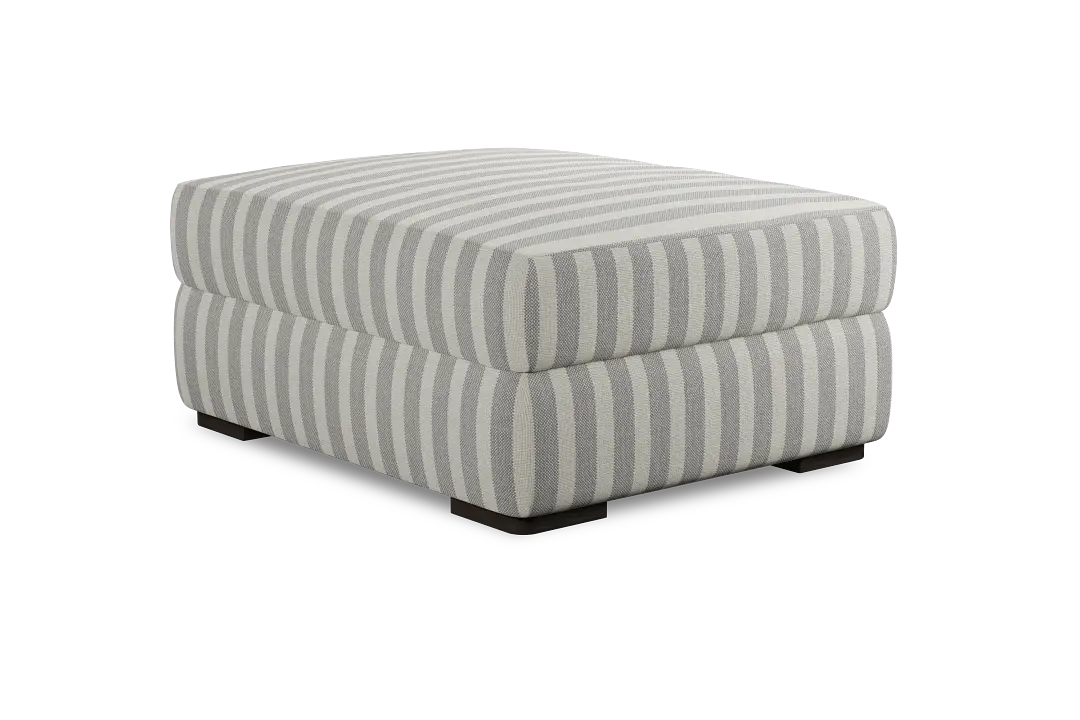 Edgewater Sea Lane Light Gray Ottoman Edgewater Sea Lane Light Gray Ottoman