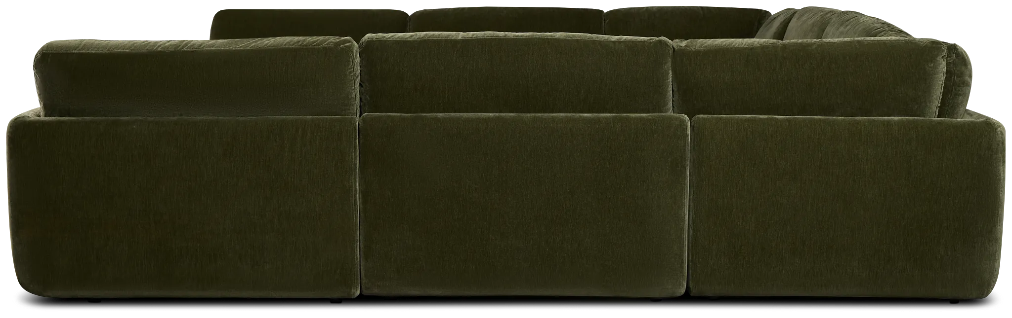 Jules Green Velvet 8-piece Modular Sectional