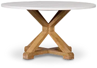 Nantucket Two-tone White Round Table