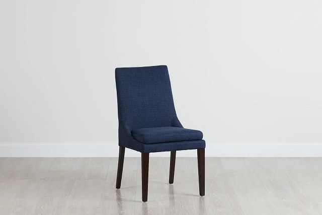 Gaby Dark Blue Upholstered Side Chair