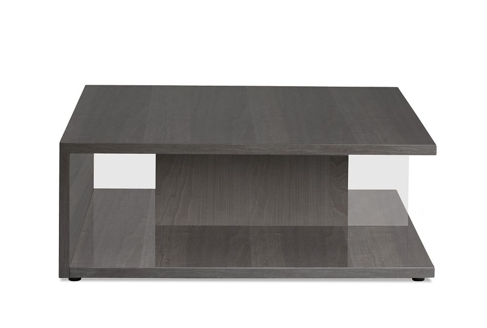 Athena Dark Gray Square Coffee Table Living Room Coffee Tables