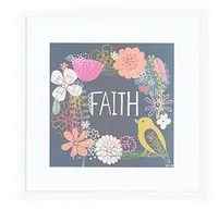 Faith Multicolored Framed Wall Art