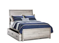 Rivercreek Gray Wood Panel Trundle Bed