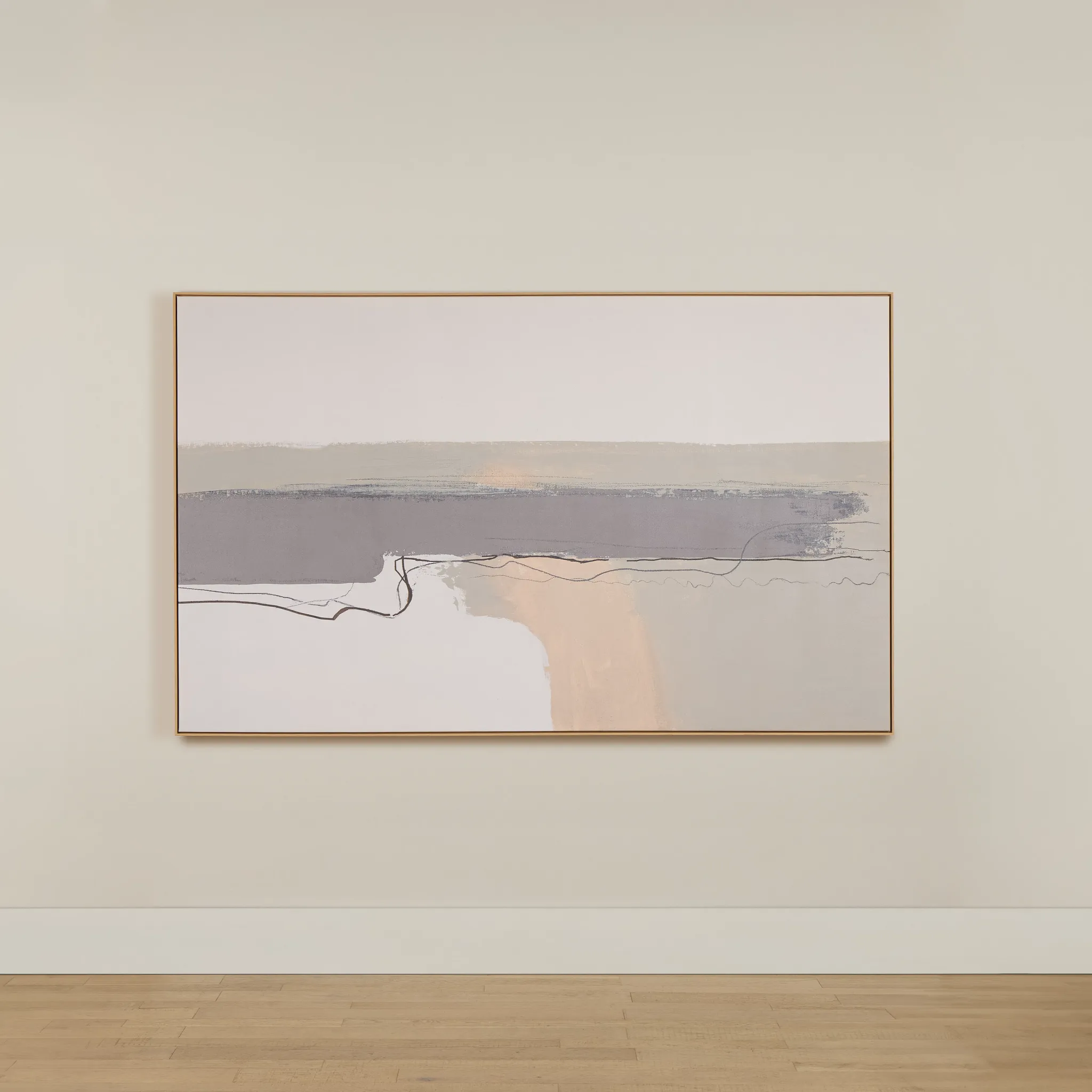 Salo Light Brown Framed Wall Art