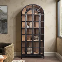 Monroe Black Bookcase