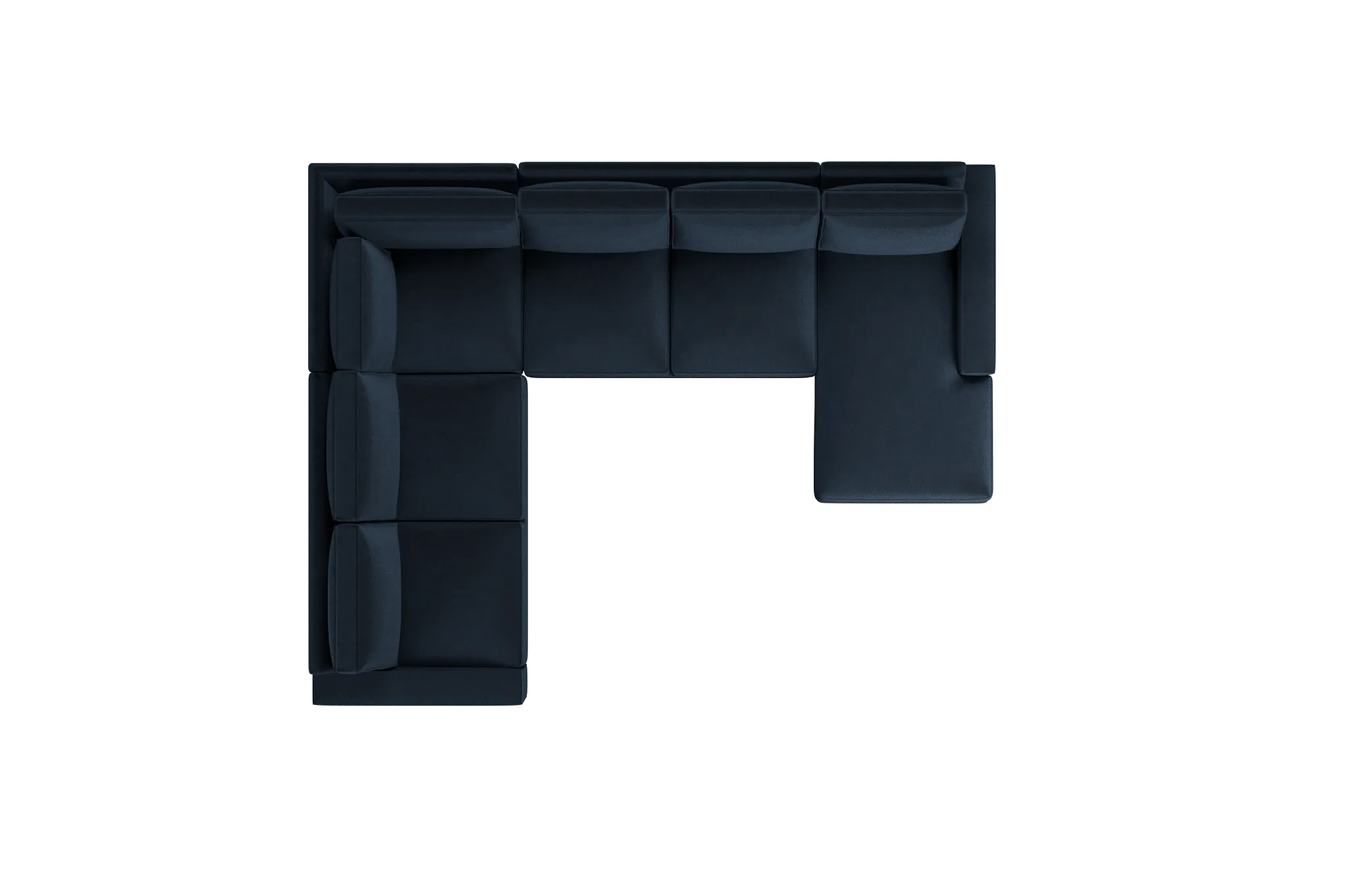 Edgewater Joya Dark Blue Medium Right Chaise Sectional