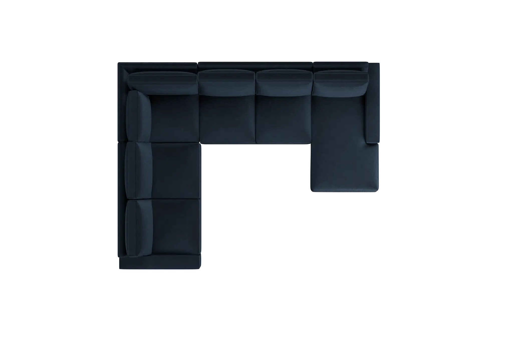 Edgewater Joya Dark Blue Medium Right Chaise Sectional Edgewater Joya Dark Blue Medium Right Chaise Sectional