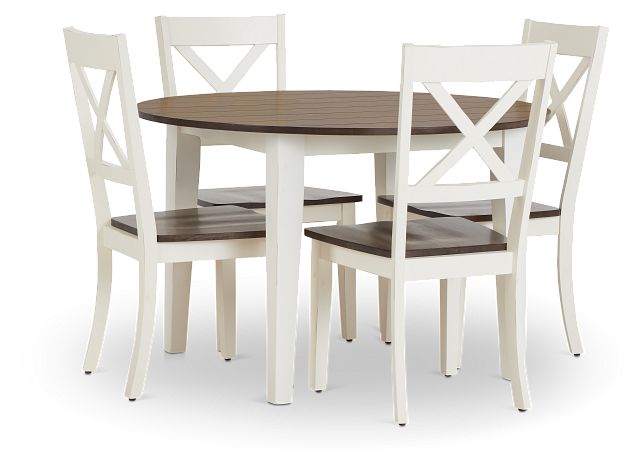 isabelle dining set with 4 chairs