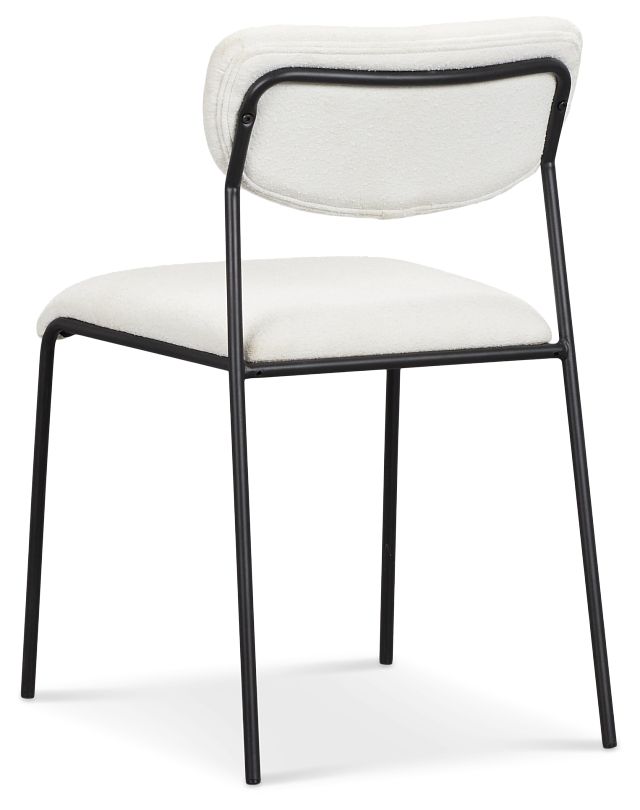 Lynden White Metal Upholstered Side Chair